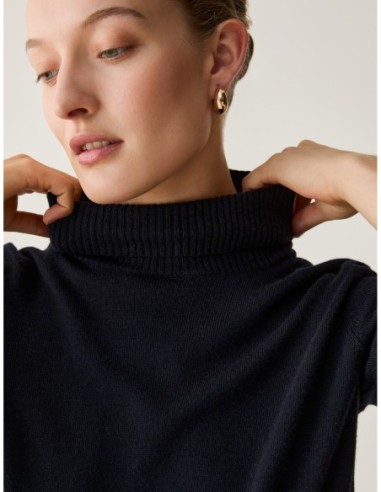 Dolcevita in blend di lana Penny Black – Nero - foto 4