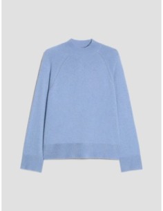 Maglia boxy fit in blend di lana Penny Black – Azzurro - foto 1 2