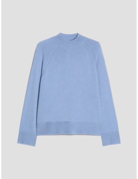 Maglia boxy fit in blend di lana Penny Black – Azzurro - foto 2