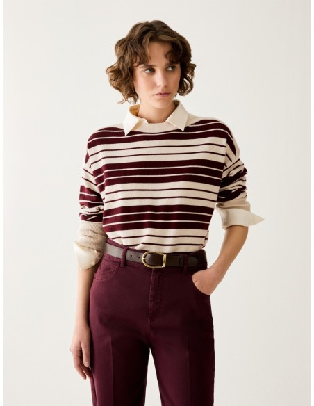 Maglia in blend di lana Penny Black – Bordeaux - foto 1