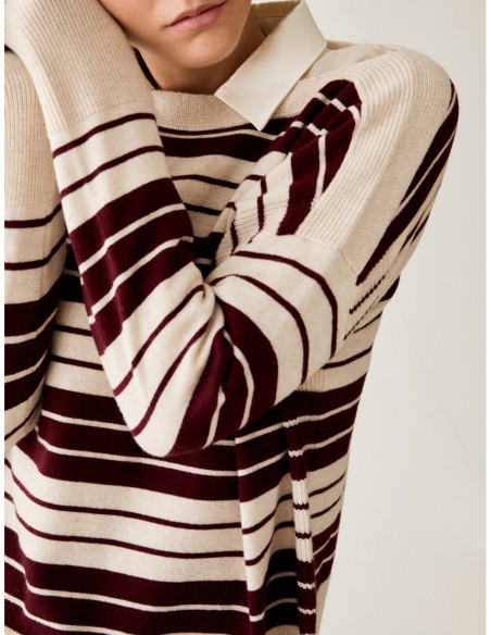 Maglia in blend di lana Penny Black – Bordeaux - foto 4