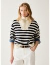 Maglia in blend di lana con zip Penny Black – Bianco Maglia in blend di lana con zip Penny Black – Bianco