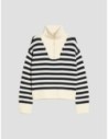 Maglia in blend di lana con zip Penny Black – Bianco Maglia in blend di lana con zip Penny Black – Bianco