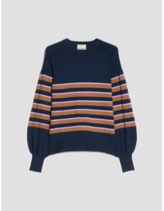 Maglia in cotone e cashmere Penny Black – Blu - foto 1 2