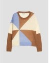 Maglia a intarsio in mohair blend Penny Black – Azzurro