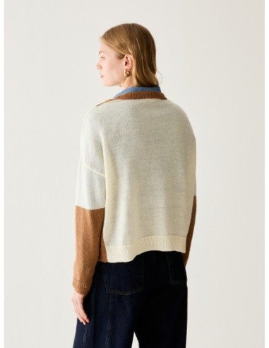 Maglia a intarsio in mohair blend Penny Black – Azzurro - foto 3