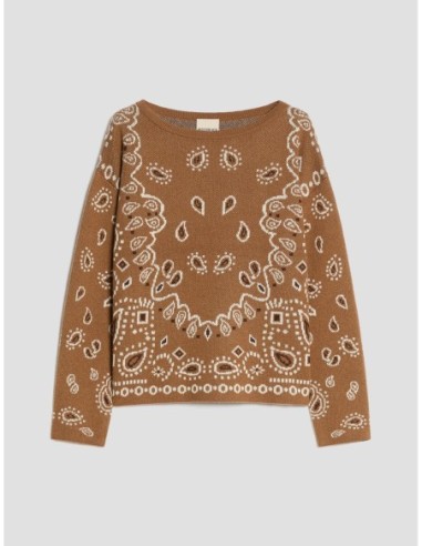 Maglia jacquard a motivi paisley Penny Black – Tabacco - foto 2