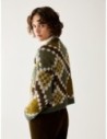 Maglia jacquard in mohair blend Penny Black – Verde kaki