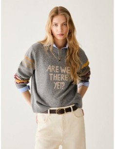 Maglia con grafiche e ricami Penny Black – Grigio azzurro - foto 1