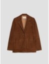 Blazer in pelle scamosciata Penny Black – Cuoio Blazer in pelle scamosciata Penny Black – Cuoio