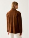 Blazer in pelle scamosciata Penny Black – Cuoio Blazer in pelle scamosciata Penny Black – Cuoio