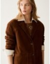 Blazer in pelle scamosciata Penny Black – Cuoio Blazer in pelle scamosciata Penny Black – Cuoio