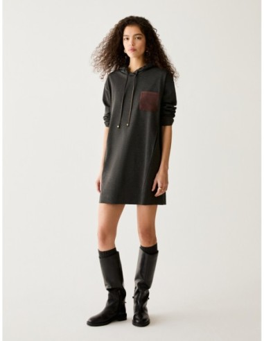 Abito in jersey a punto Milano Penny Black – Grigio melange - foto 1
