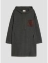 Abito in jersey a punto Milano Penny Black – Grigio melange