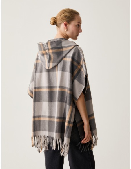 Cappa a disegno check Penny Black – Grigio - foto 3