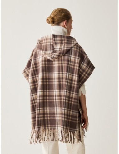 Cappa a disegno check Penny Black – Beige - foto 3