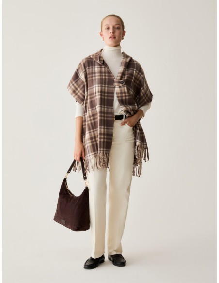 Cappa a disegno check Penny Black – Beige - foto 5