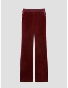 Pantaloni in jersey velluto Penny Black – Bordeaux - foto 1 2