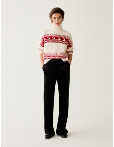Pantaloni in jersey velluto Penny Black – Nero - foto 1