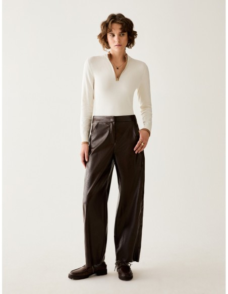 Pantaloni in jersey spalmato Penny Black – Testa di moro - foto 1