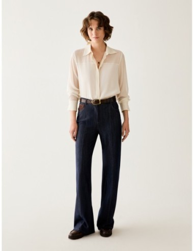Jeans straight leg in jersey Penny Black – Blu notte - foto 1