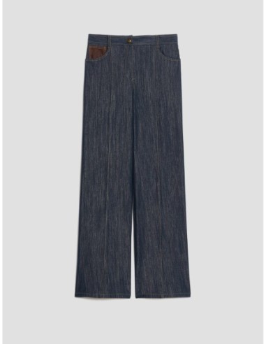 Jeans straight leg in jersey Penny Black – Blu notte - foto 2