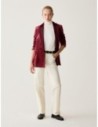 Blazer in jersey velluto e raso Penny Black – Bordeaux