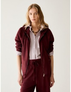 Giacca hoodie in jersey Penny Black – Bordeaux - foto 1