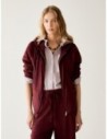 Giacca hoodie in jersey Penny Black – Bordeaux