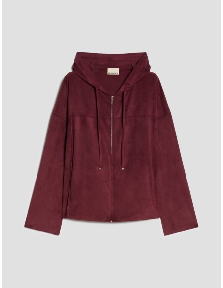 Giacca hoodie in jersey Penny Black – Bordeaux - foto 2