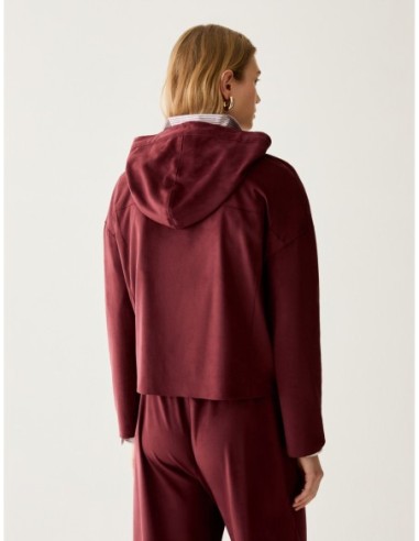Giacca hoodie in jersey Penny Black – Bordeaux - foto 3
