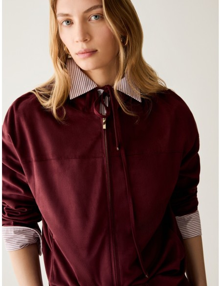 Giacca hoodie in jersey Penny Black – Bordeaux - foto 4