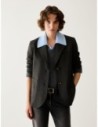 Blazer in jersey a punto Milano Penny Black – Grigio melange