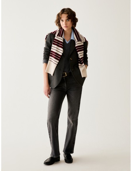 Blazer in jersey a punto Milano Penny Black – Grigio melange - foto 5