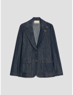 Blazer in jersey effetto denim Penny Black – Blu notte - foto 1 2