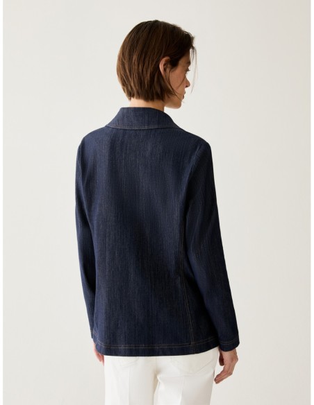 Blazer in jersey effetto denim Penny Black – Blu notte - foto 3