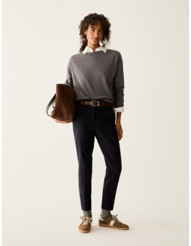 Camicia slim in jersey di cotone Penny Black – Panna - foto 5