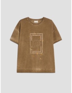 T-shirt in cotone con ricamo Penny Black – Testa di moro - foto 1 2