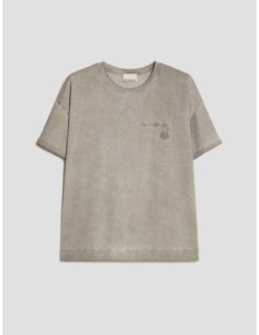 T-shirt in cotone con ricamo Penny Black – Grigio - foto 1 2