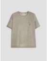 T-shirt in cotone con ricamo Penny Black – Grigio