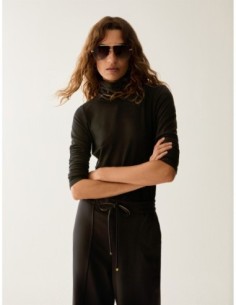 Dolcevita in jersey stretch Penny Black – Nero - foto 1