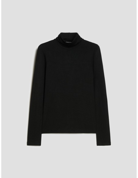 Dolcevita in jersey stretch Penny Black – Nero - foto 2