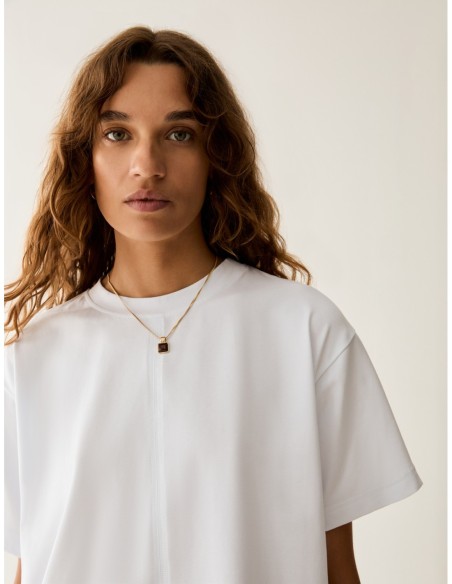 T-shirt boxy fit in cotone Penny Black – Bianco - foto 4