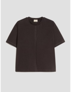 T-shirt boxy fit in cotone Penny Black – Testa di moro - foto 1 2