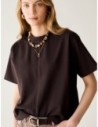 T-shirt boxy fit in cotone Penny Black – Testa di moro