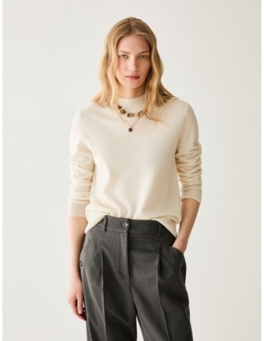 Lupetto in puro cashmere Penny Black – Bianco ottico - foto 1