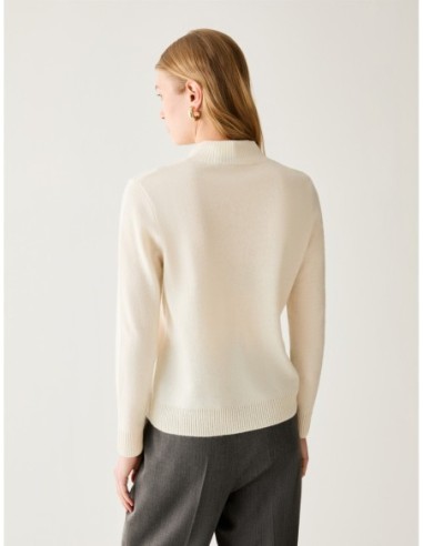 Lupetto in puro cashmere Penny Black – Bianco ottico - foto 3