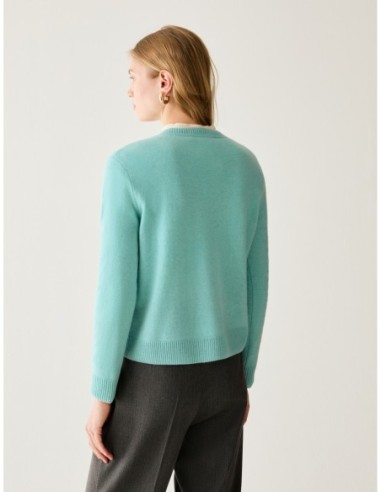 Maglia in puro cashmere Penny Black – Acquamarina - foto 3