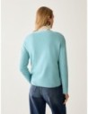 Maglia scollo a V in pura lana Penny Black – Acquamarina