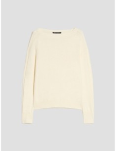 Maglia in cotone seta e cashmere Penny Black – Bianco ottico - foto 1 2